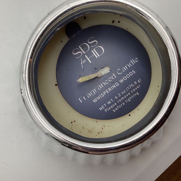 Silver 2 Piece Christmas Tree Candle Whispbering Woods 6 oz candle - Picture 5 of 5